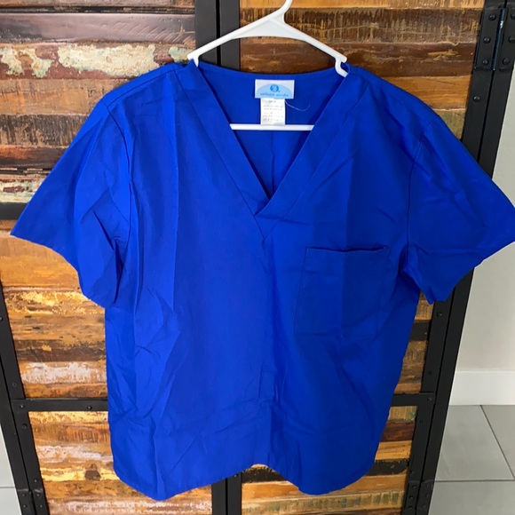 Royal blue medical scrub set